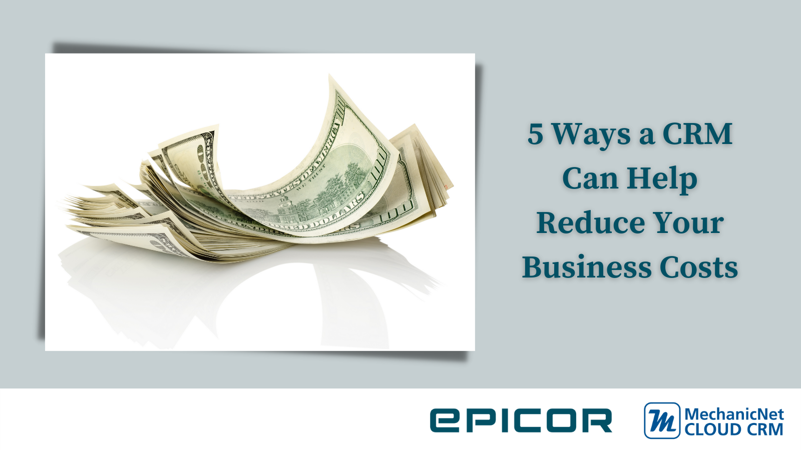 money image: 5 ways a CRM can help reduce your business costs
